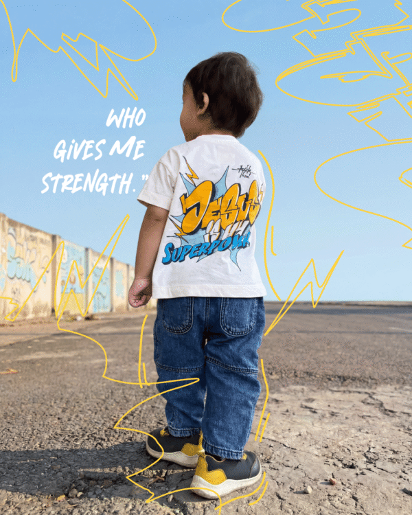 Jesus Is My Super Power - Kids Relaxed Fit
